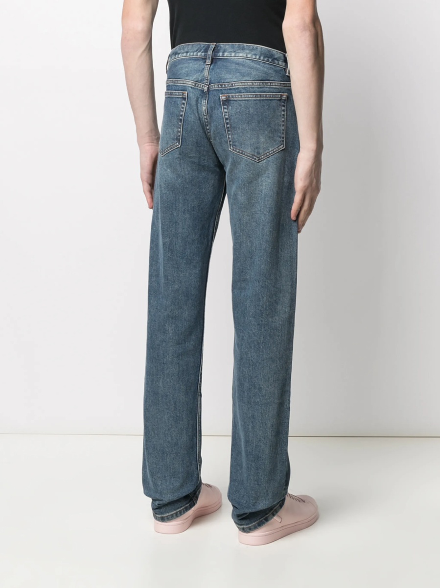 Pantaloni drepti A.P.C. albastri - Img 5