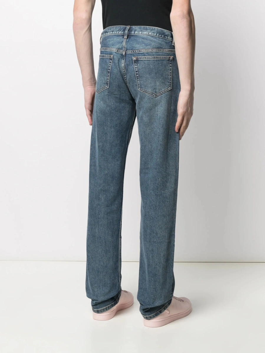 Pantaloni drepti A.P.C. albastri - Img 5
