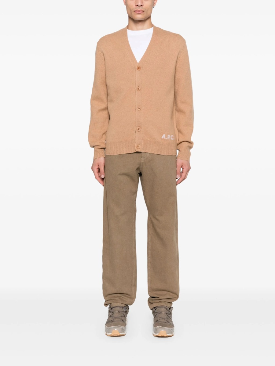 Pantaloni drepti A.P.C. maro - Img 2