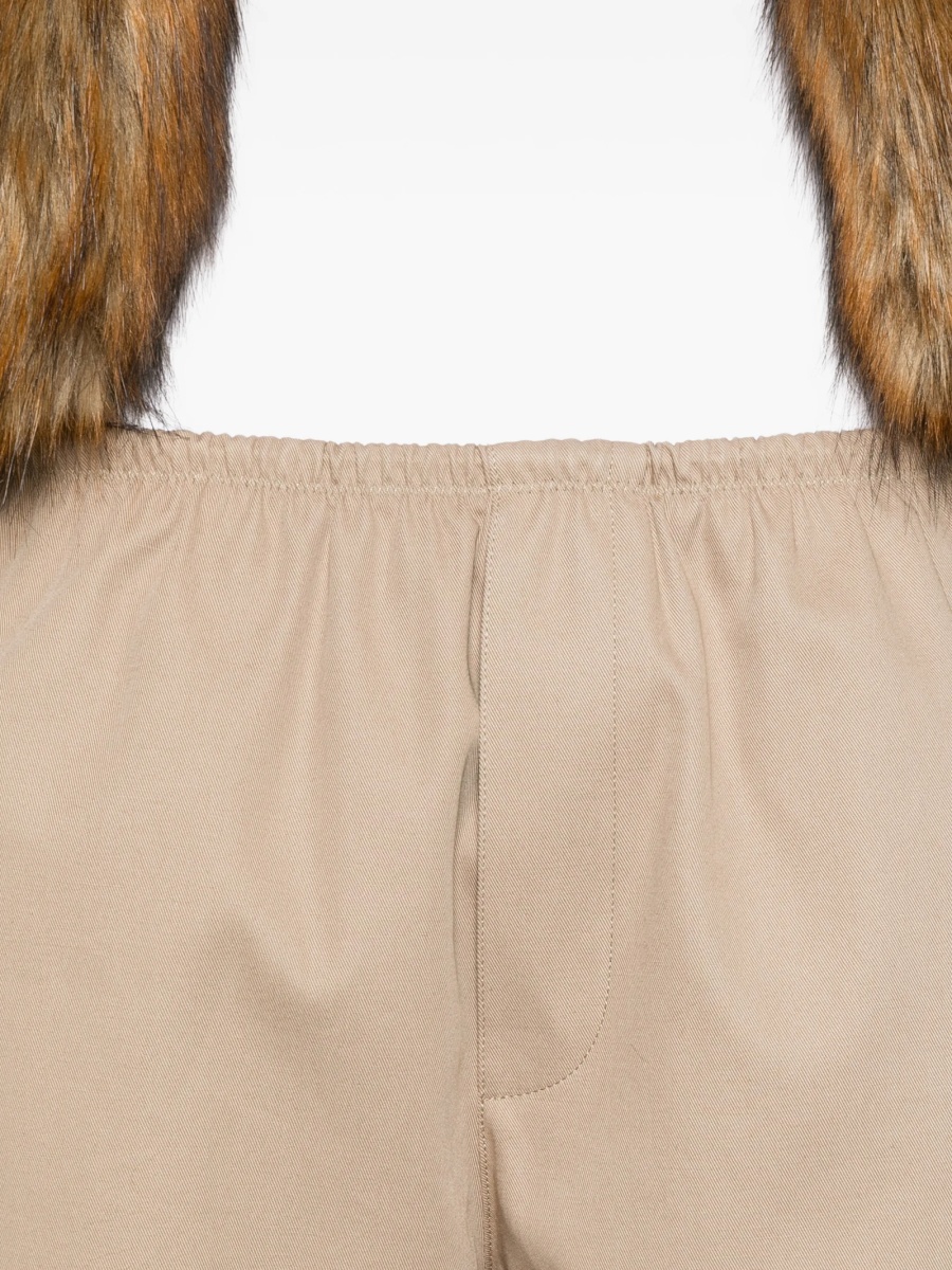 Pantaloni drepti Alexander Wang neutri din bumbac - Img 5