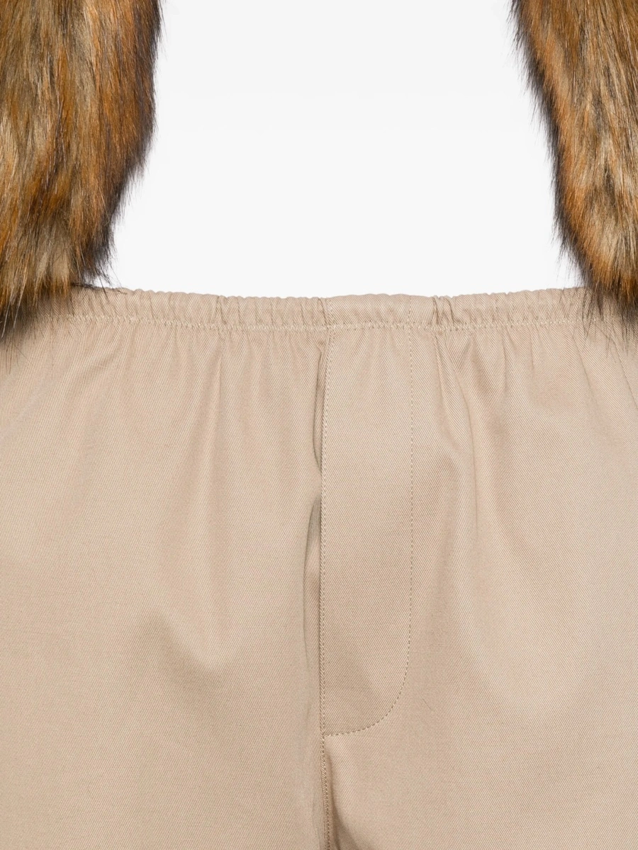 Pantaloni drepti Alexander Wang neutri din bumbac - Img 5