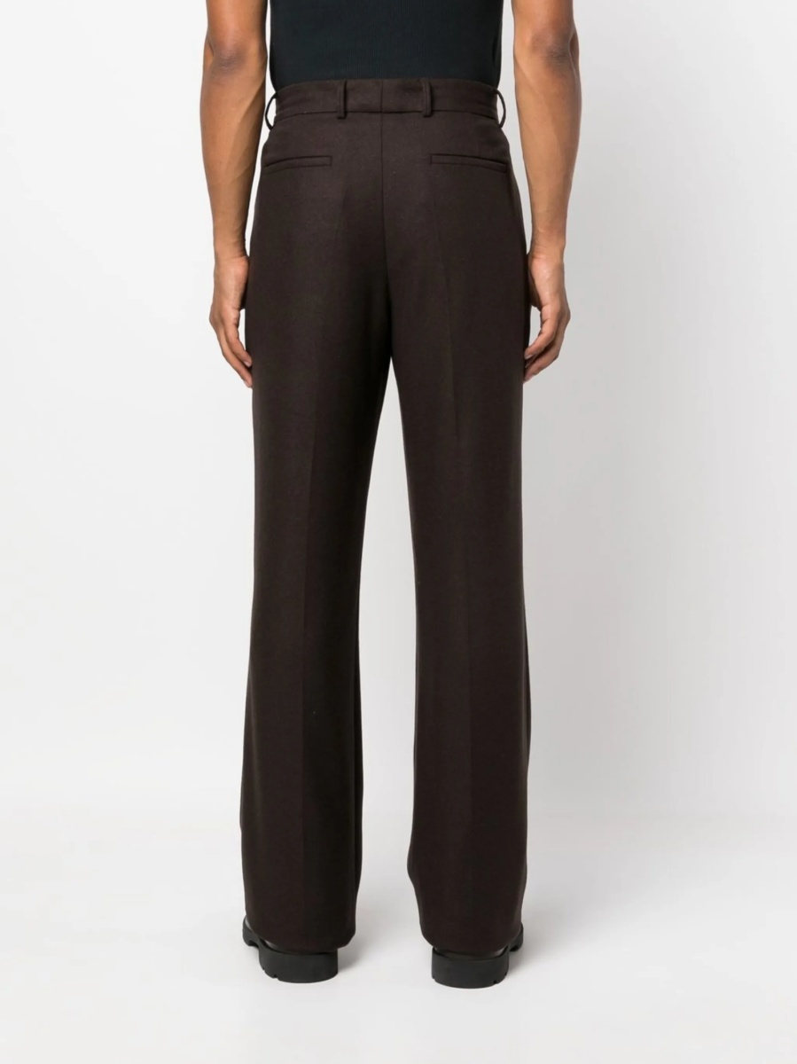 Pantaloni drepti AMIRI maro din lana si nylon - Img 2