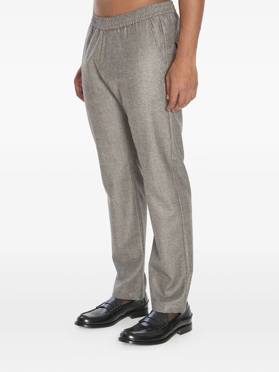 Pantaloni drepti BARENA gri din lana - Img 3