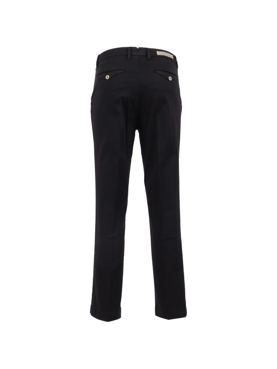 Pantaloni drepti Briglia negri din material textil - Img 2
