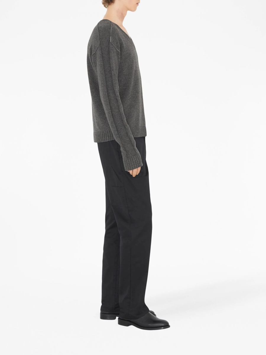 Pantaloni drepti Burberry negri - Img 3