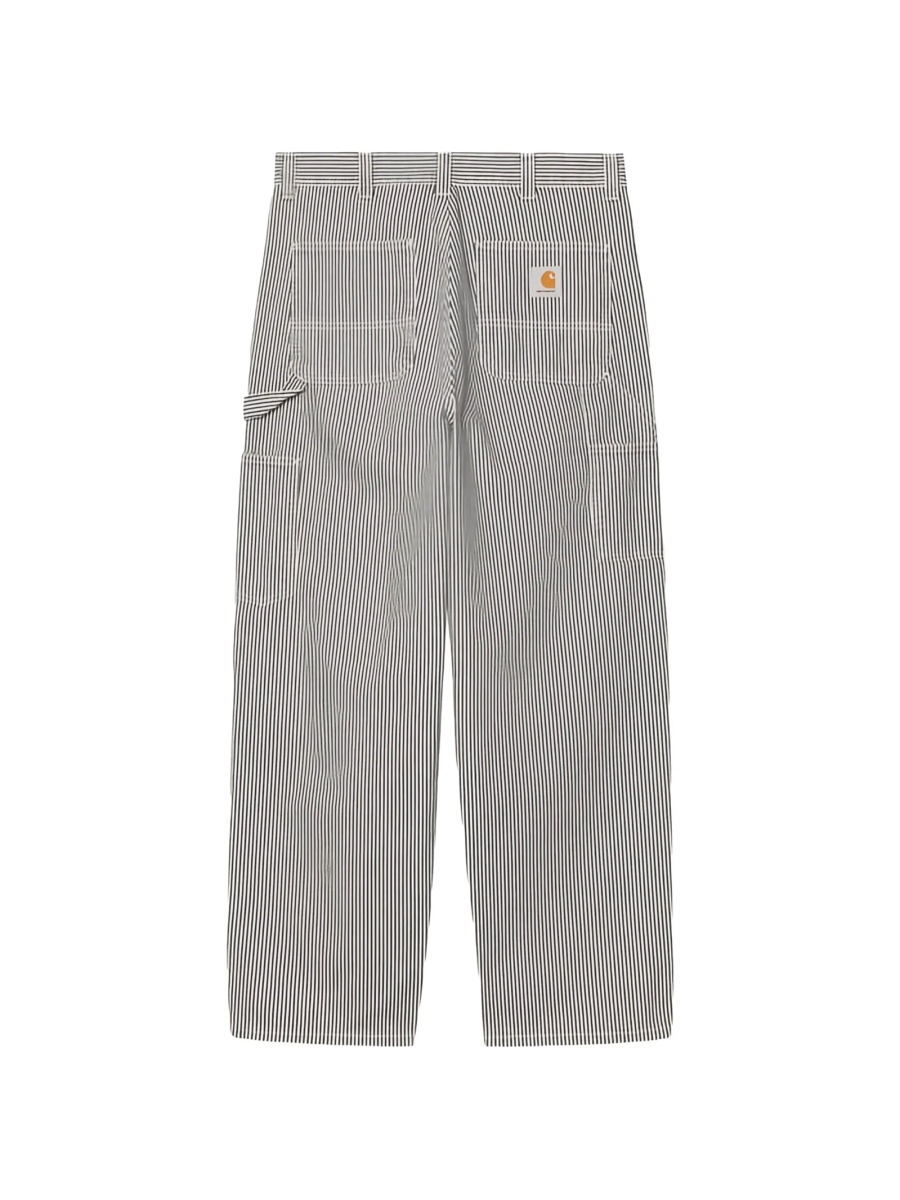 Pantaloni drepti Carhartt albi din bumbac - Img 2