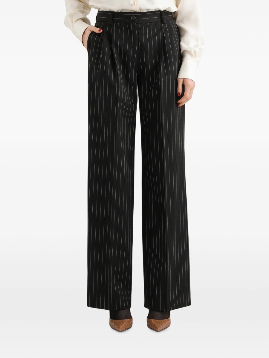 Pantaloni drepti Dolce &amp; Gabbana negri - Img 4