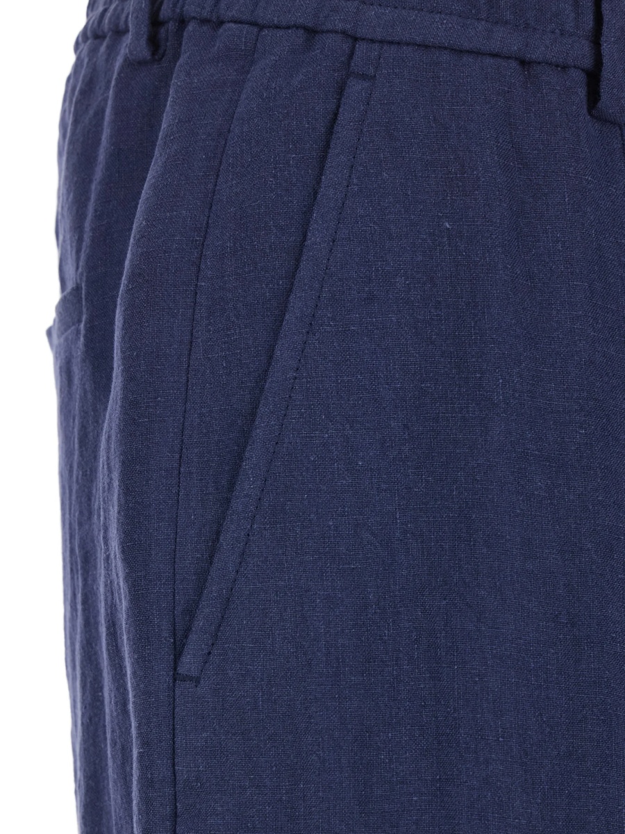 Pantaloni drepti Emporio Armani albastri - Img 3