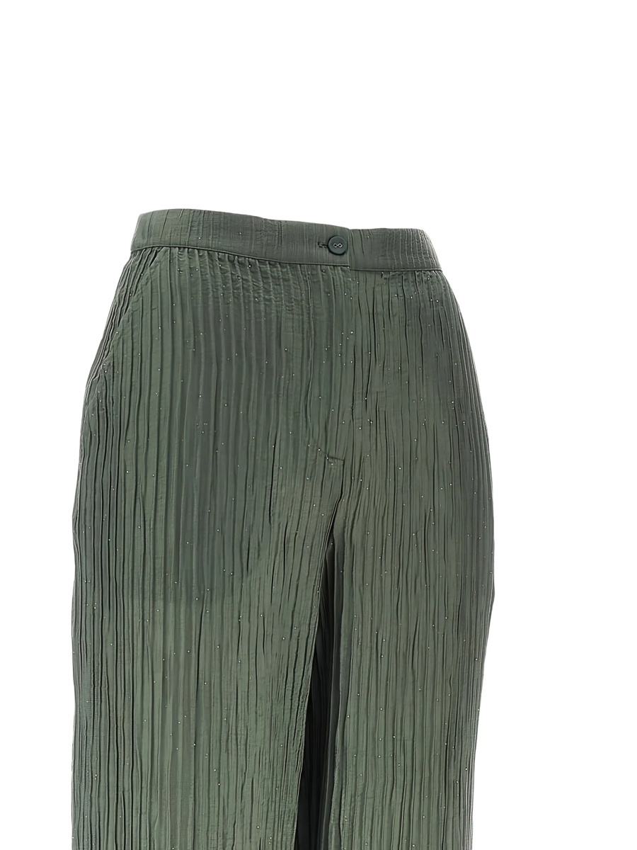 Pantaloni drepti Emporio Armani verzi - Img 2