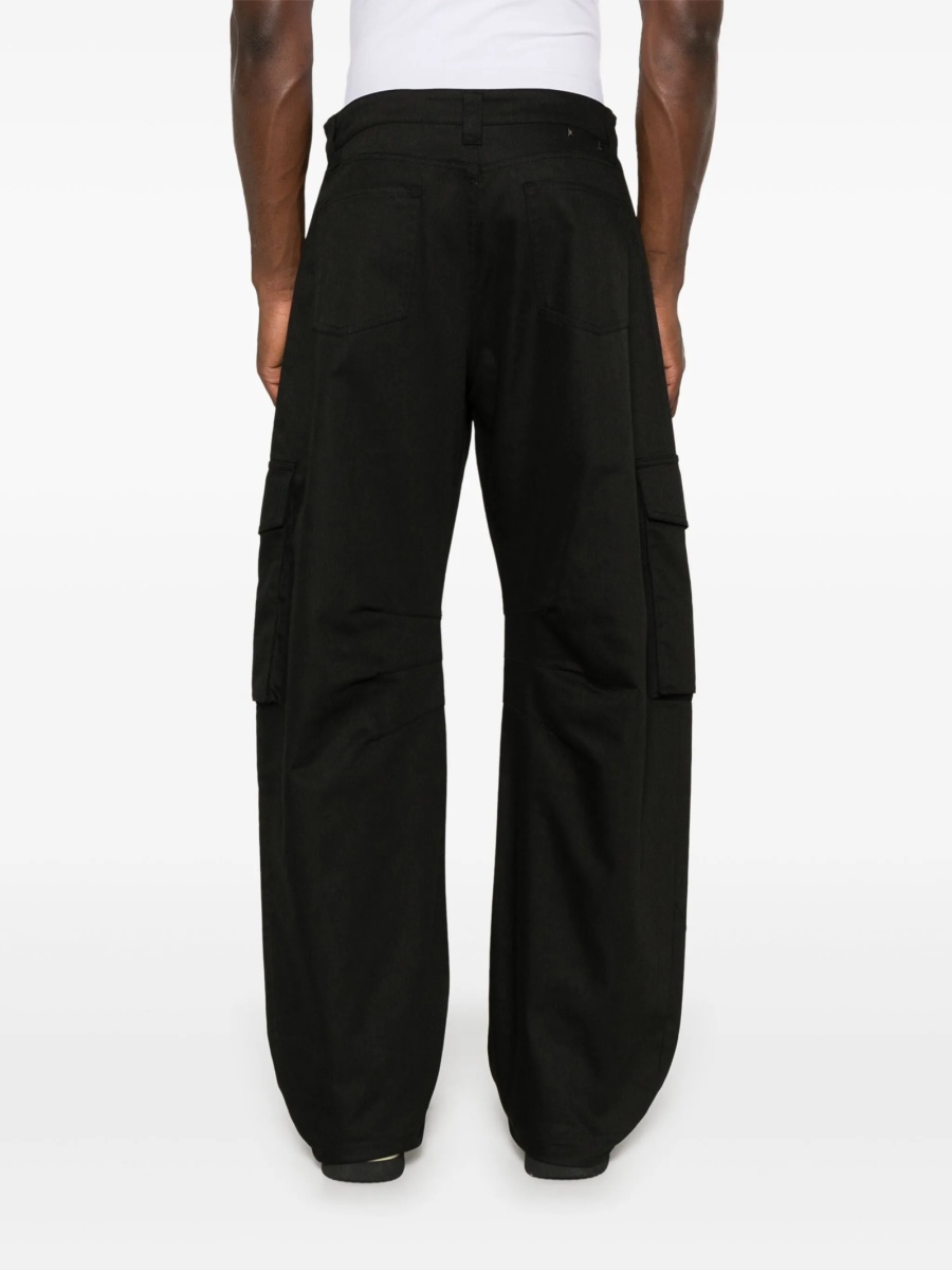 Pantaloni drepti Golden Goose negri - Img 4