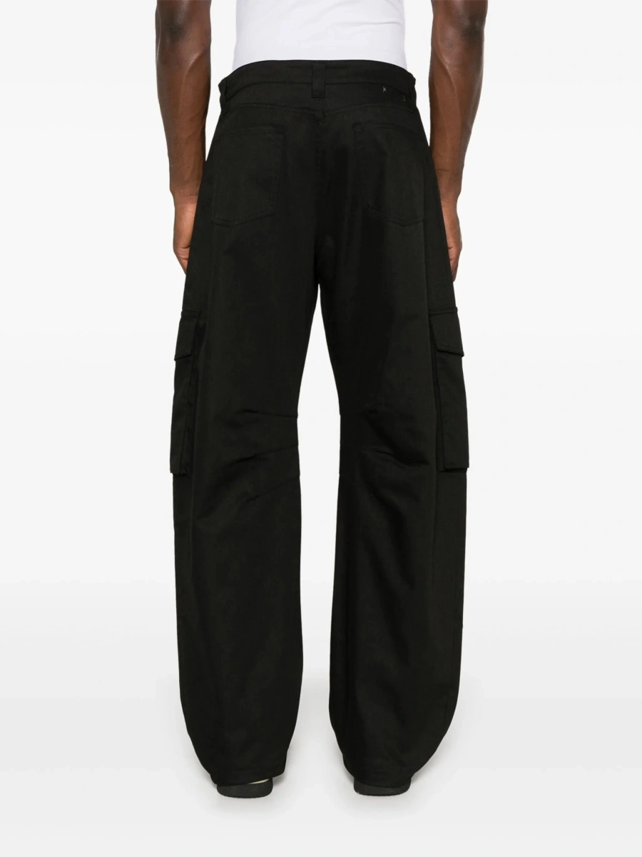 Pantaloni drepti Golden Goose negri - Img 4