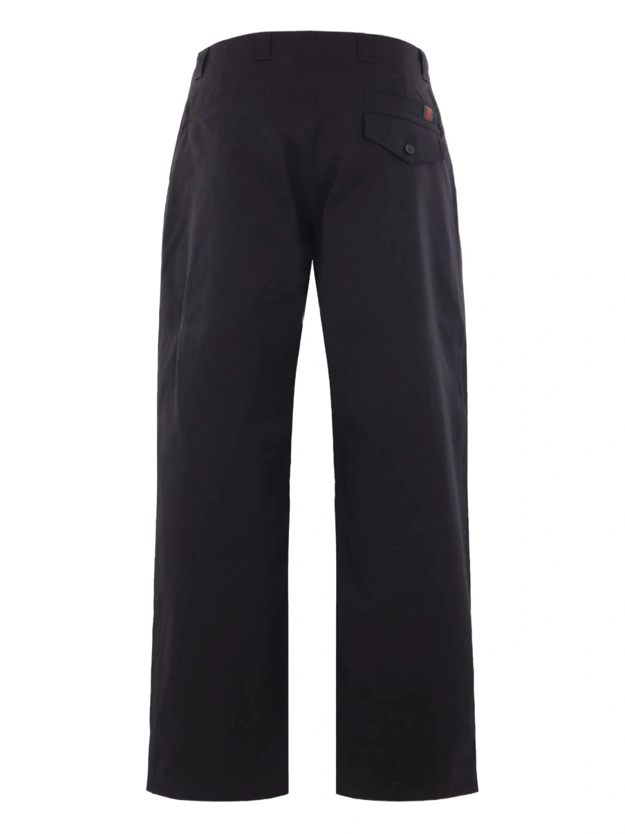 Pantaloni drepti Gucci negri - Img 2