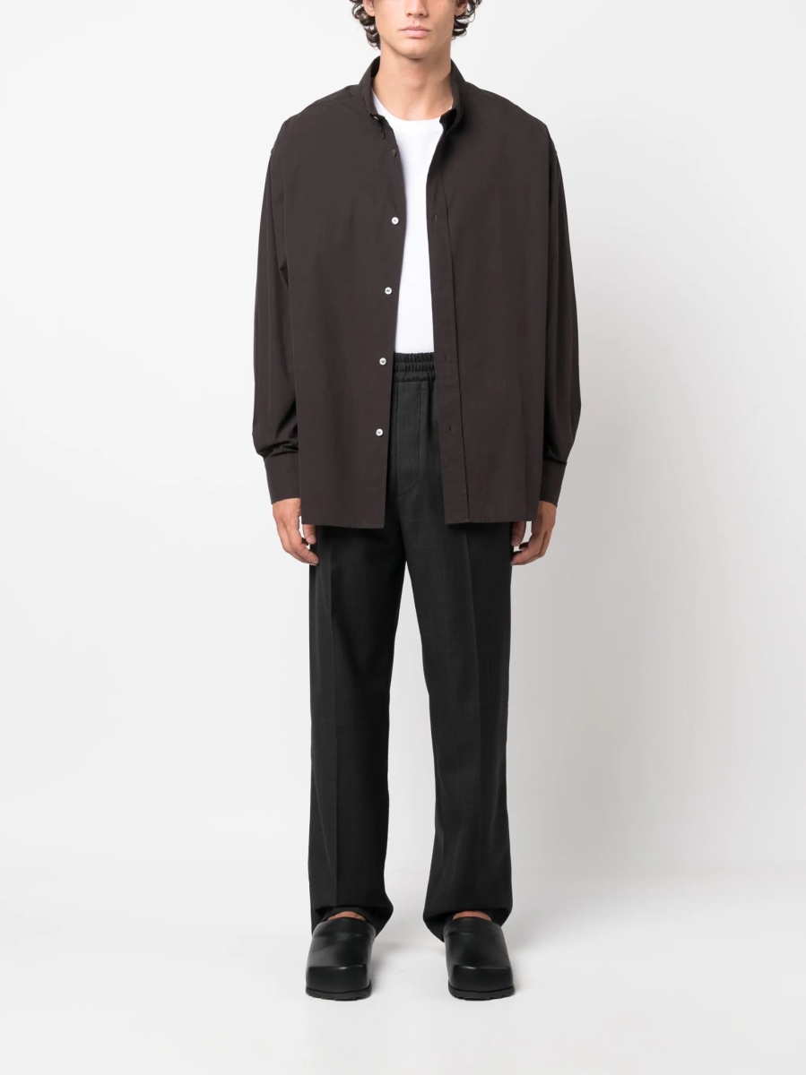 Pantaloni drepti Isabel Marant gri din lana - Img 2