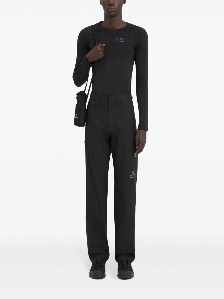 Pantaloni drepti MM6 Maison Margiela negri - Img 2
