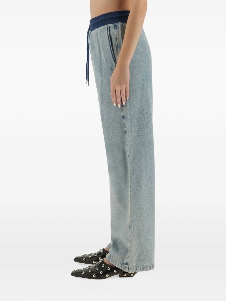 Pantaloni drepti MOSCHINO JEANS albastri - Img 3