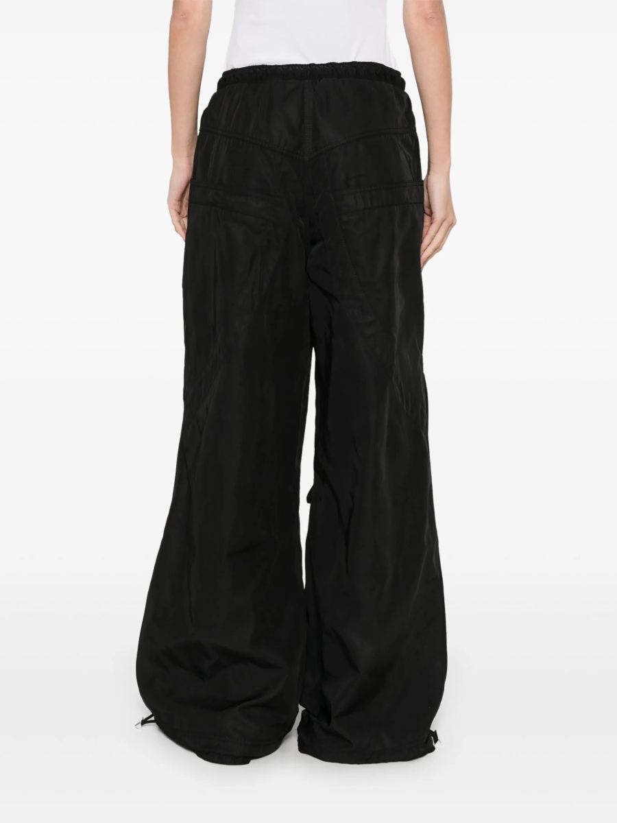 Pantaloni drepti THE ATTICO negri din polyester - Img 4