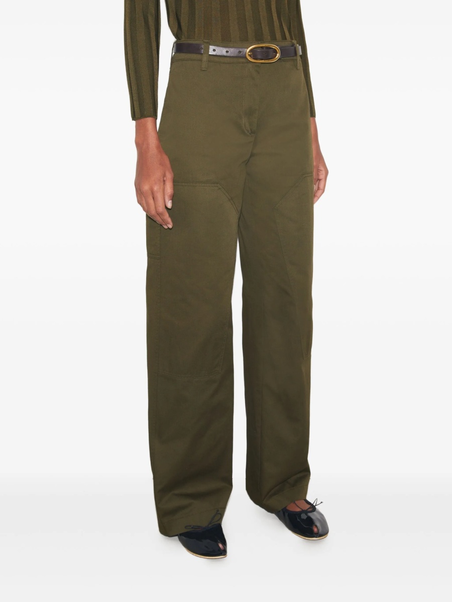 Pantaloni drepti Tory Burch verzi - Img 4