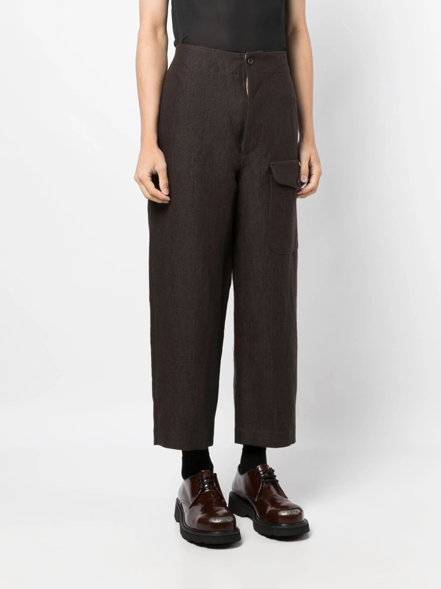 Pantaloni drepti UMA WANG maro - Img 3