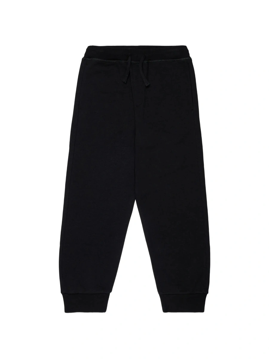 Pantaloni DSQUARED2 negri din bumbac - Img 7