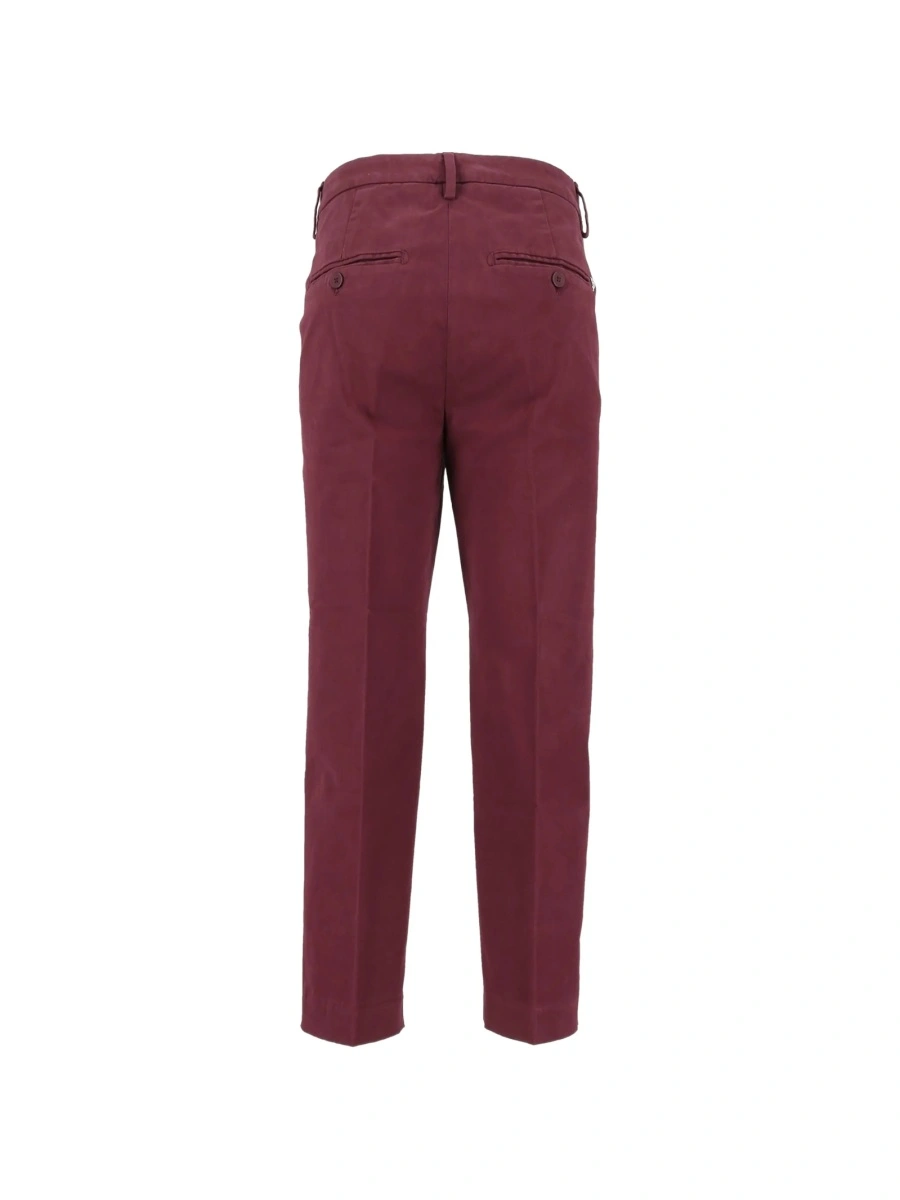 Pantaloni eleganti Dondup rosii - Img 2