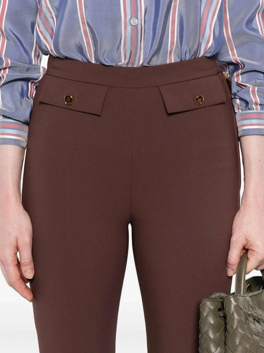 Pantaloni eleganti Elisabetta Franchi maro - Img 9