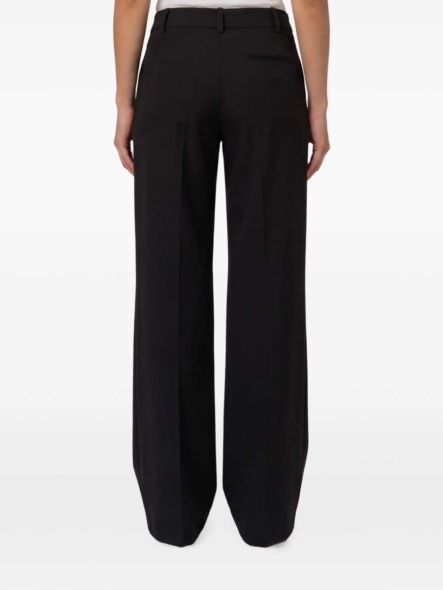 Pantaloni eleganti FEDERICA TOSI negri din polyester si lana - Img 2