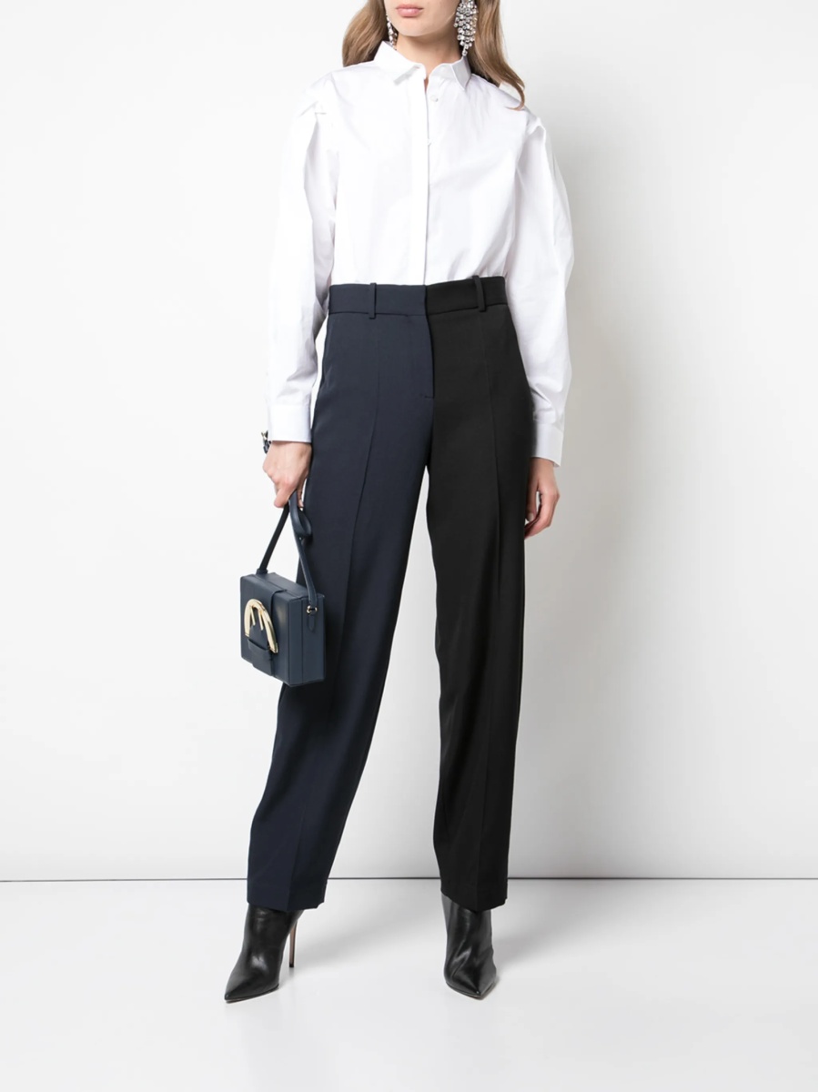 Pantaloni eleganti Givenchy negri din lana - Img 2