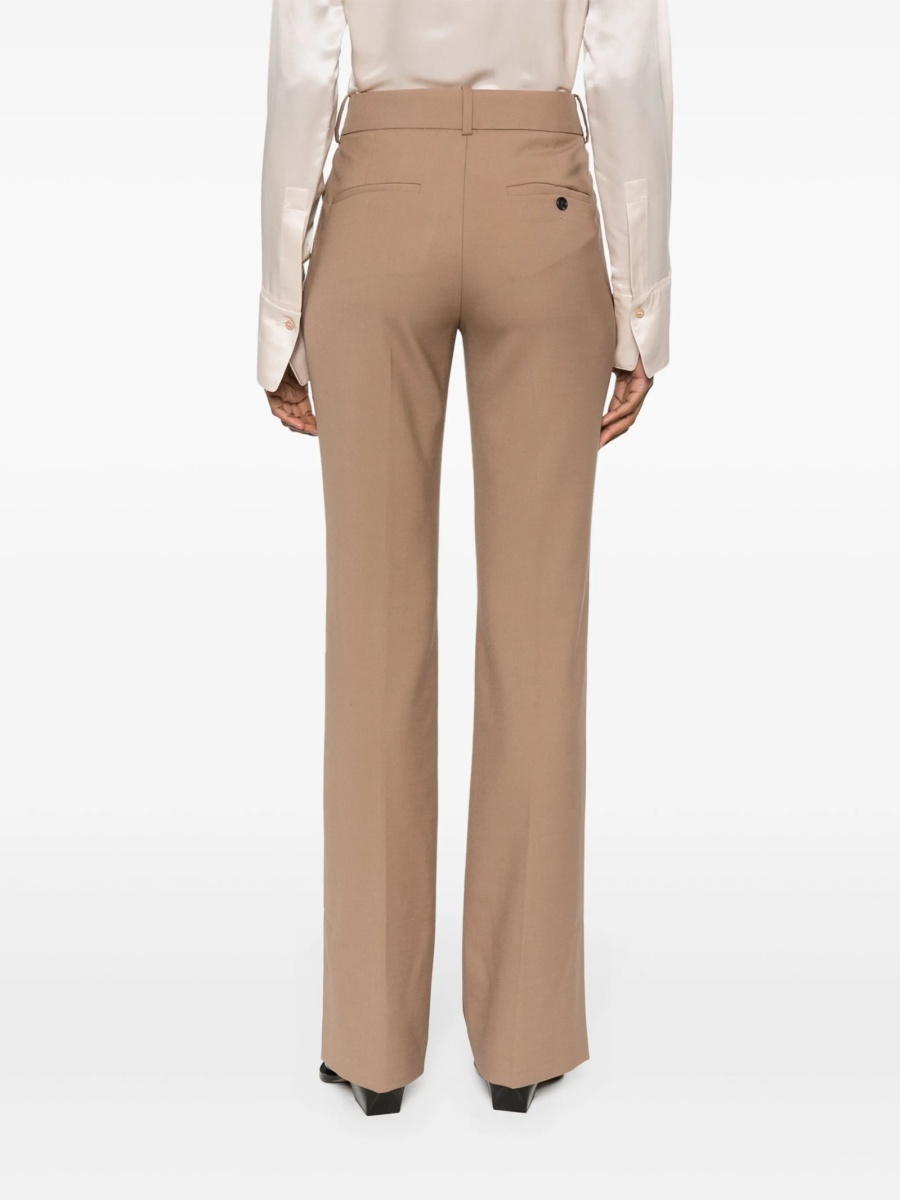 Pantaloni eleganti HELMUT LANG maro din lana si elastan - Img 4