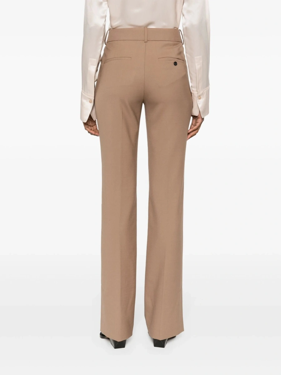 Pantaloni eleganti HELMUT LANG maro din lana si elastan - Img 4