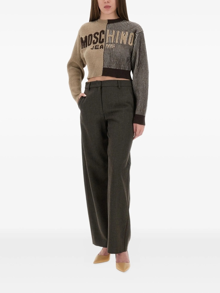 Pantaloni eleganti MOSCHINO JEANS gri - Img 2