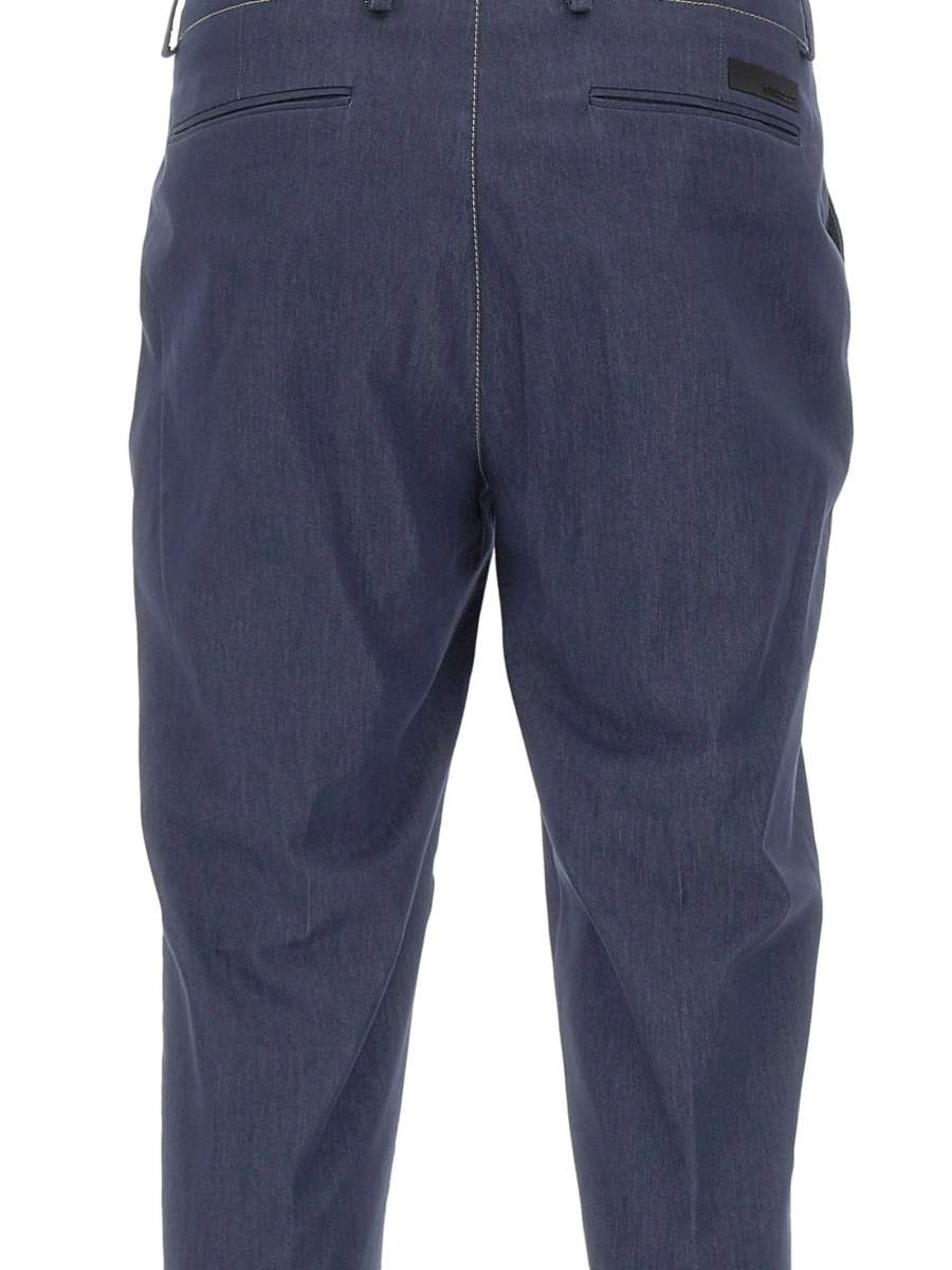 Pantaloni eleganti RRD albastri - Img 4