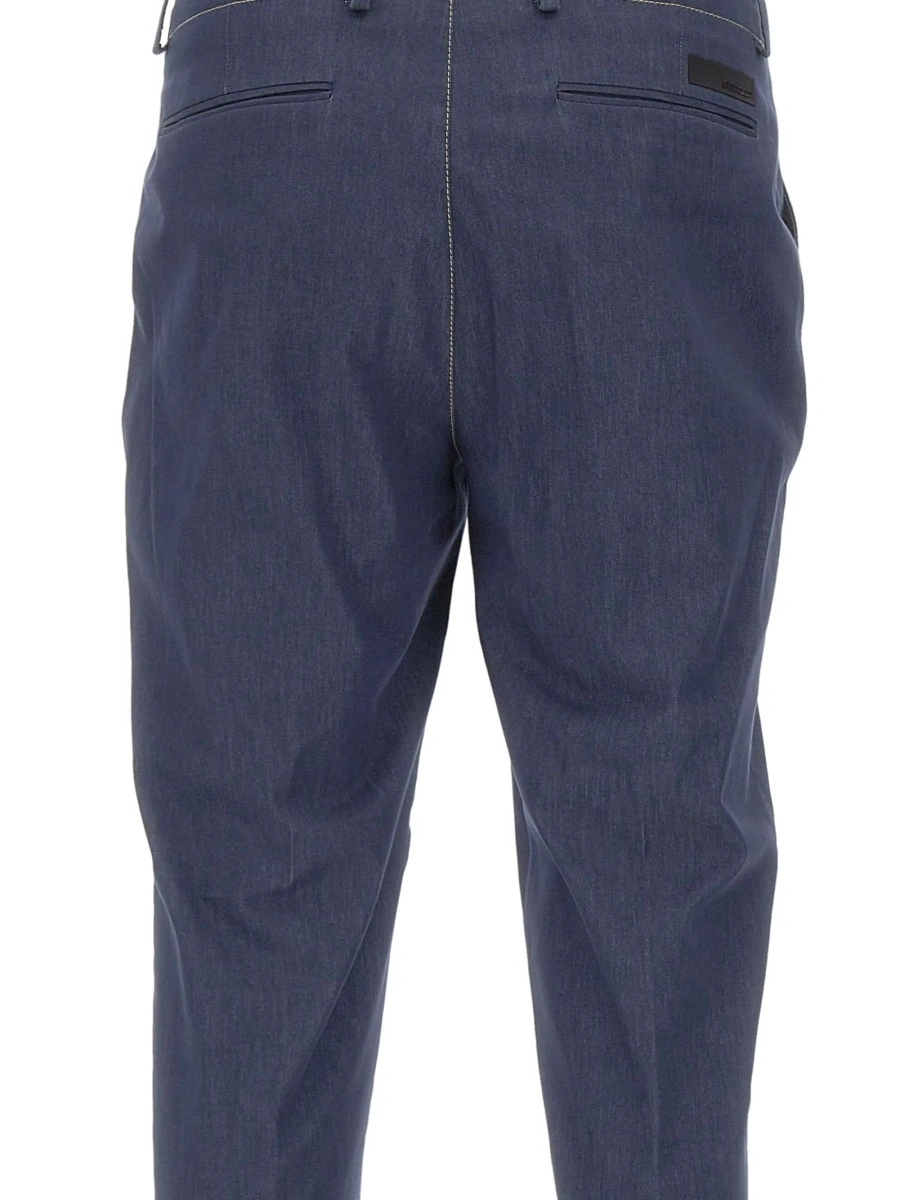 Pantaloni eleganti RRD albastri - Img 4