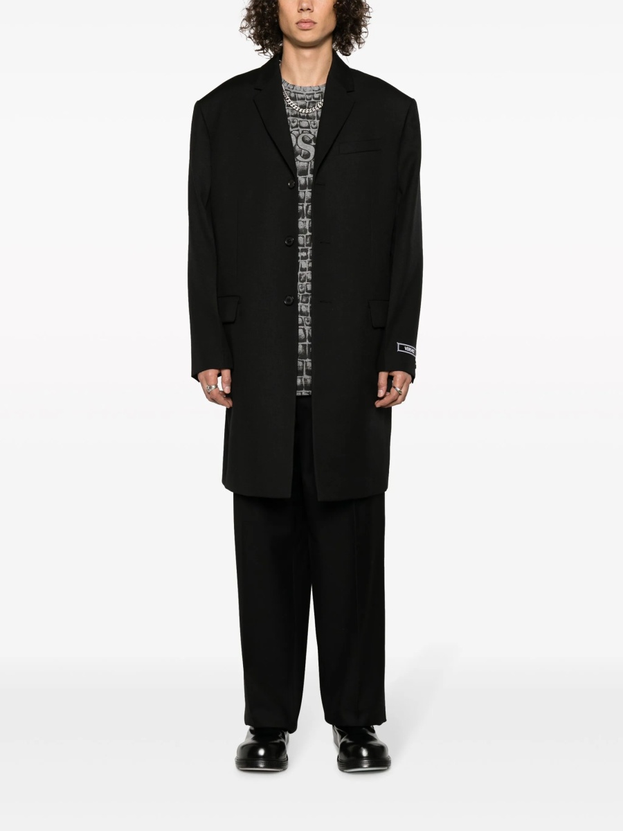 Pantaloni eleganti Versace negri din lana - Img 2