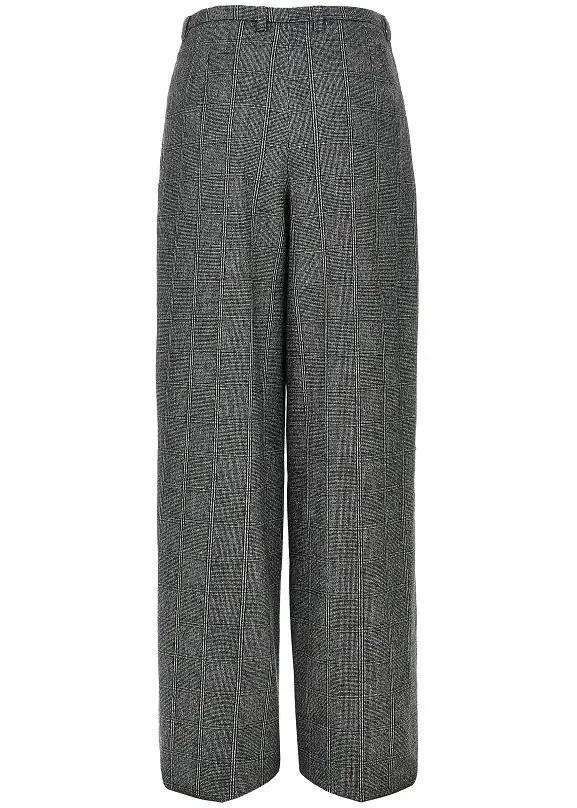 Pantaloni Emporio Armani gri din lana - Img 3