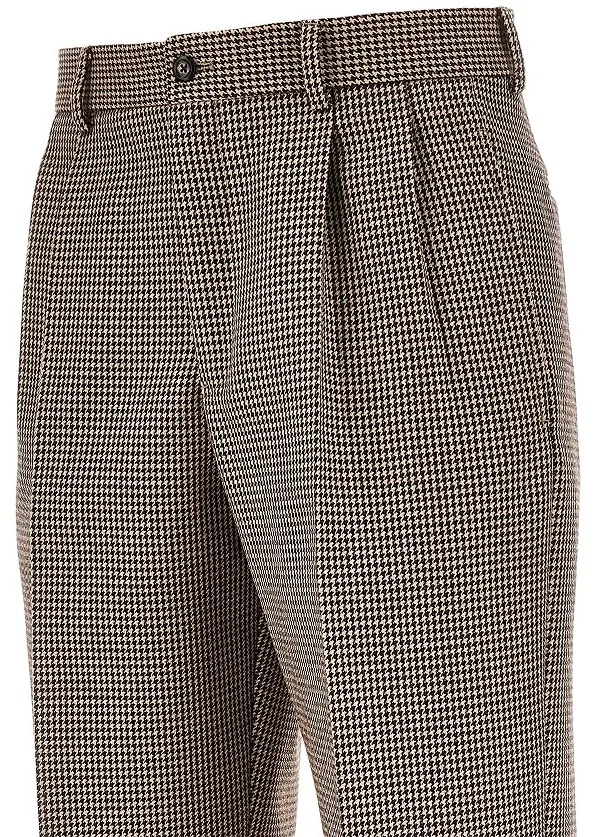 Pantaloni Emporio Armani multicolor din tweed - Img 2
