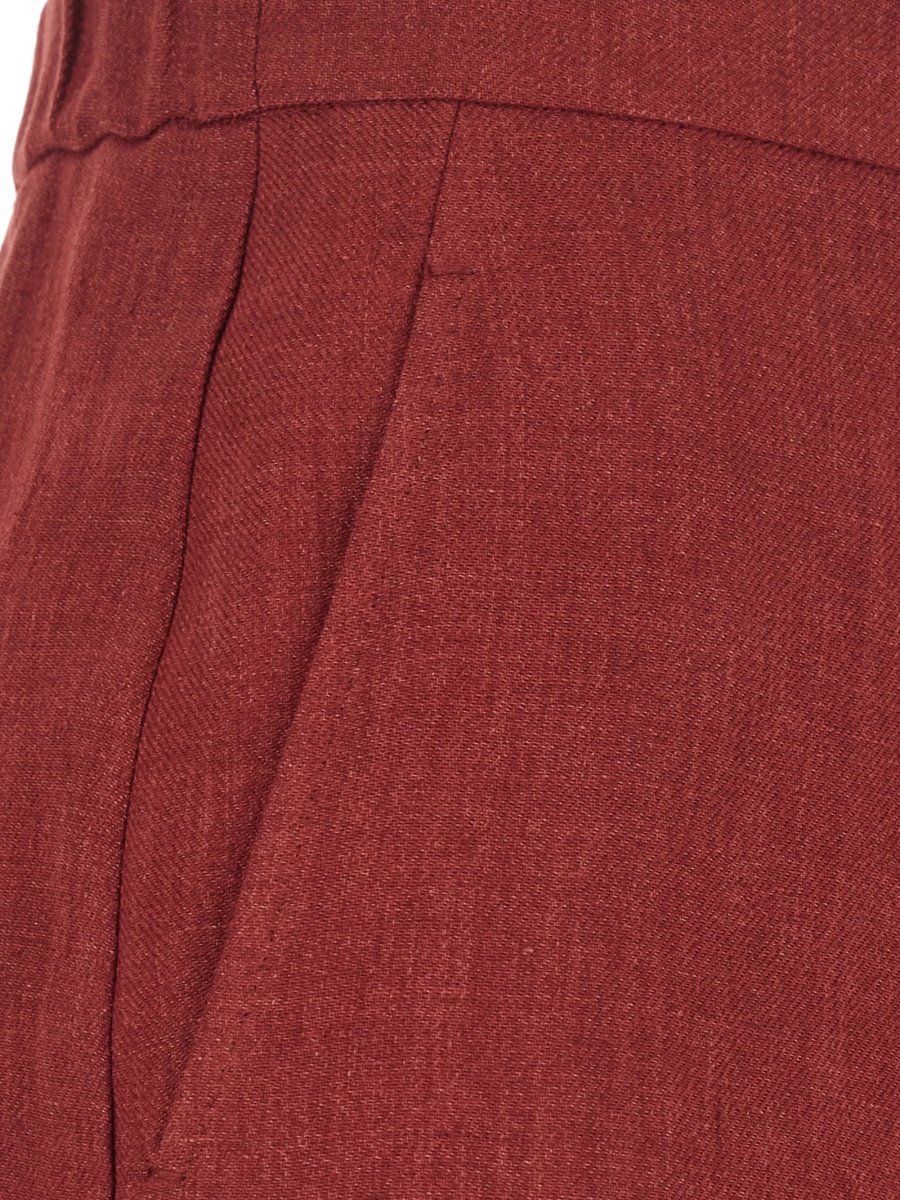 Pantaloni evazati MaxMara Studio rosii - Img 3