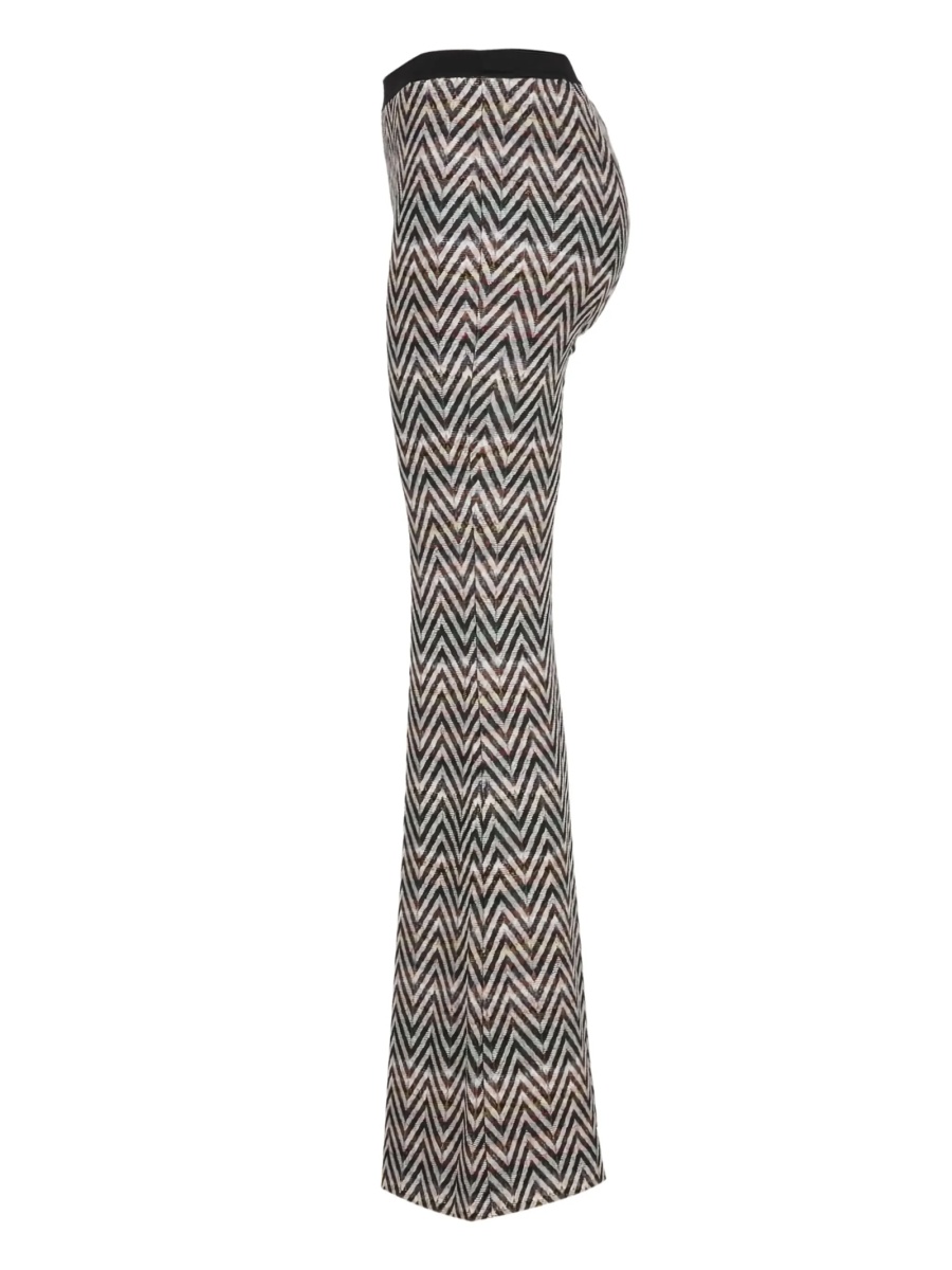 Pantaloni evazati MISSONI BEACHWEAR neutri - Img 3