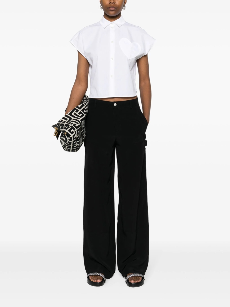 Pantaloni evazati MOSCHINO JEANS negri - Img 2
