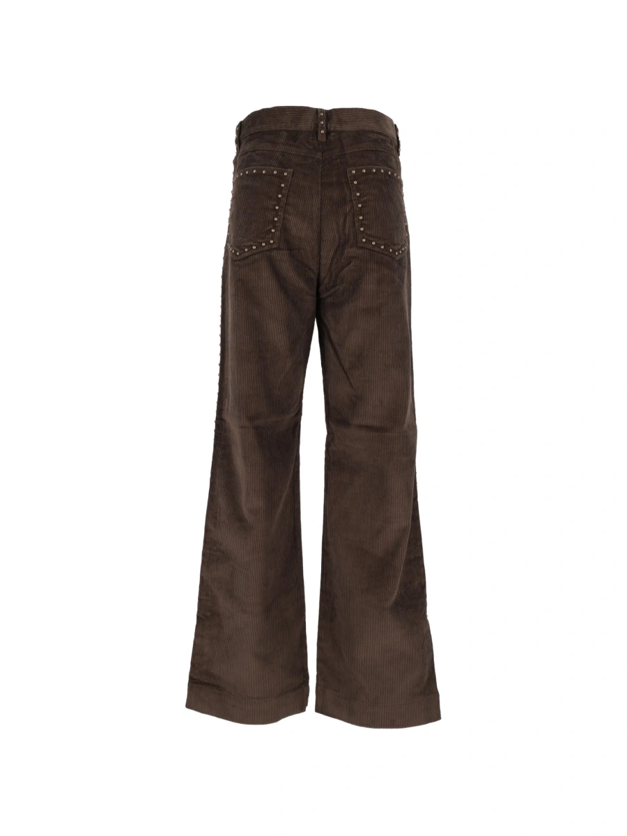 Pantaloni evazati P.A.R.O.S.H. maro - Img 2