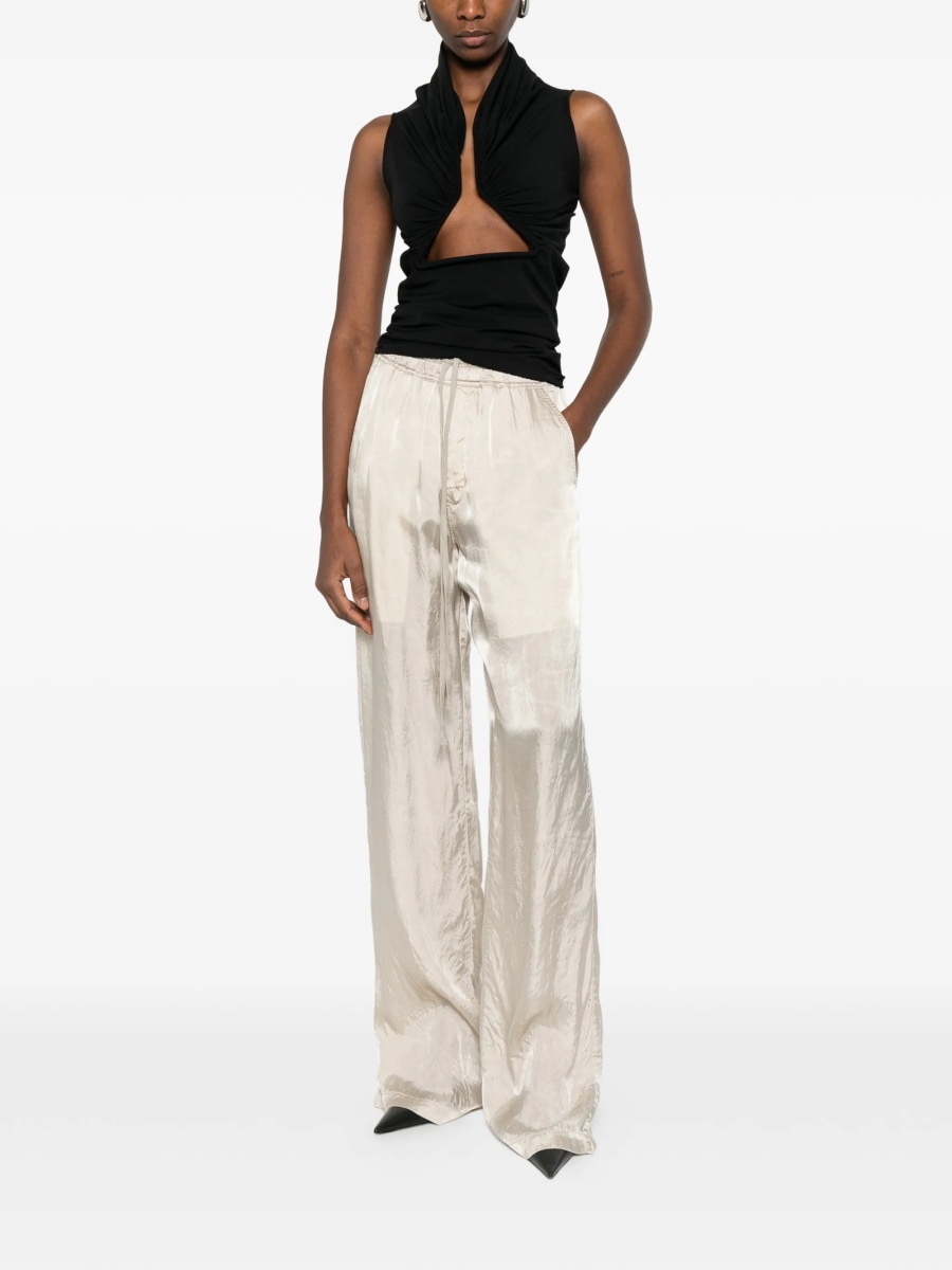 Pantaloni evazati Rick Owens neutri din cupru - Img 2
