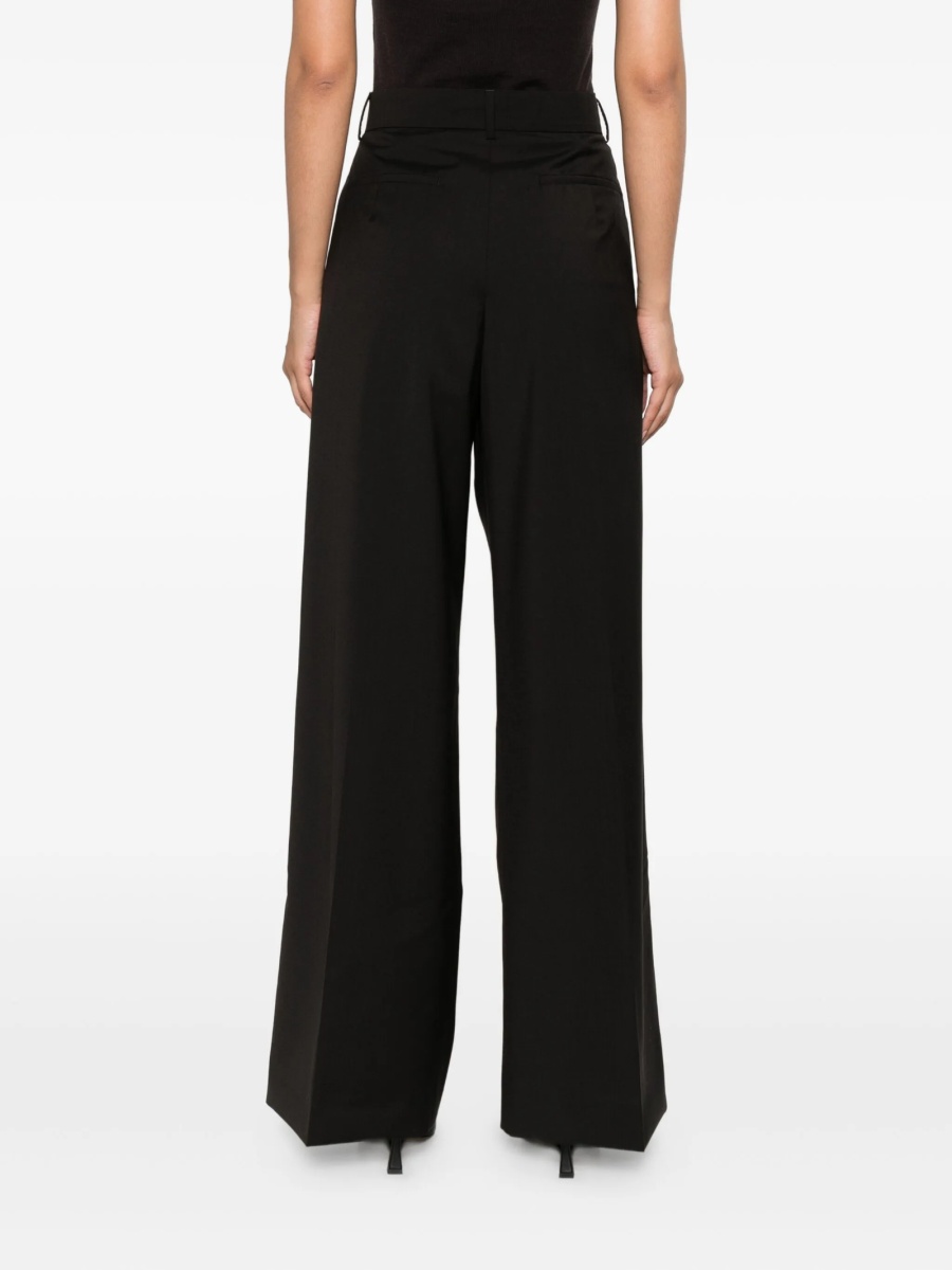 Pantaloni evazati SPORTMAX maro - Img 4