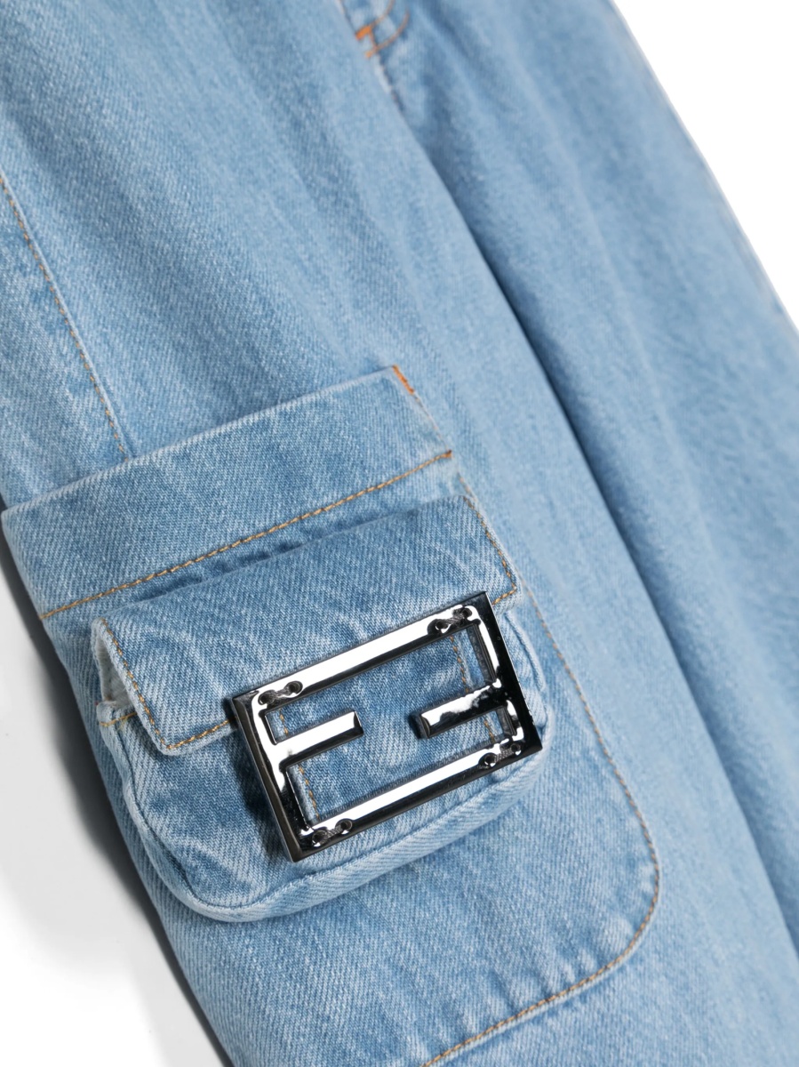 Pantaloni Fendi albastri - Img 3