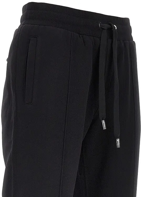 Pantaloni French terry pants with logo plate - Img 2
