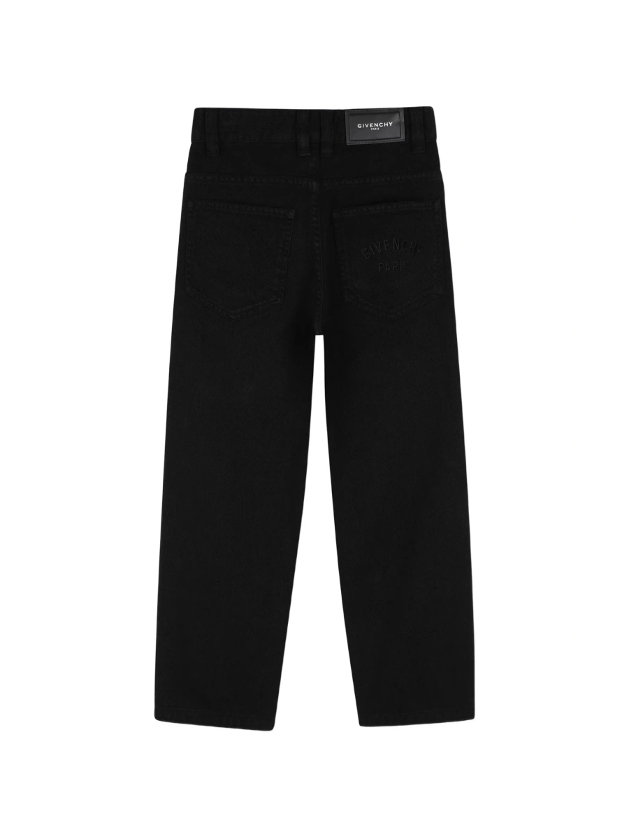 Pantaloni Givenchy negri din bumbac - Img 2
