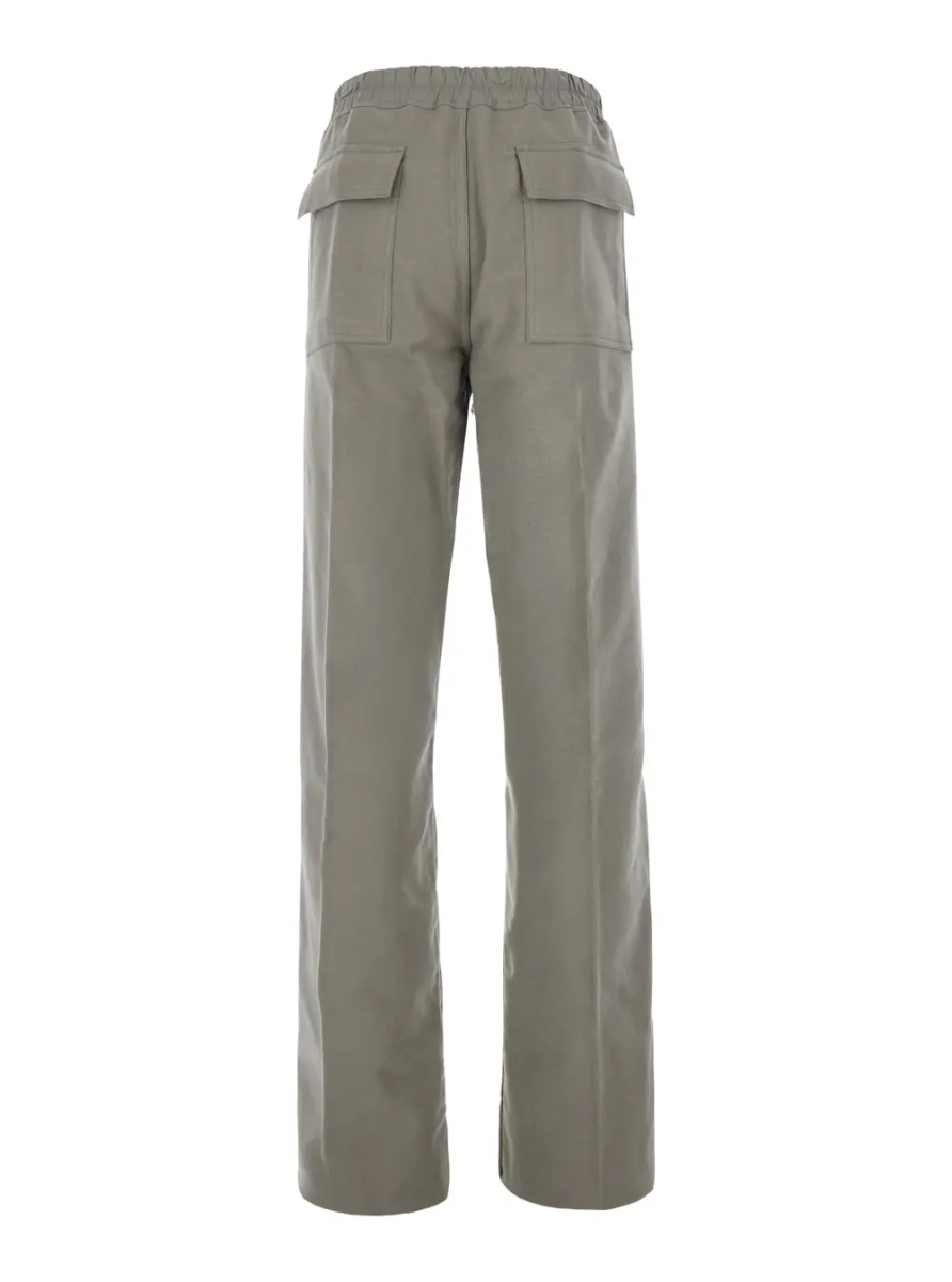 Pantaloni Grey Pants with elasticated waistband with oversized drawstring in Cotton for Men - Img 2
