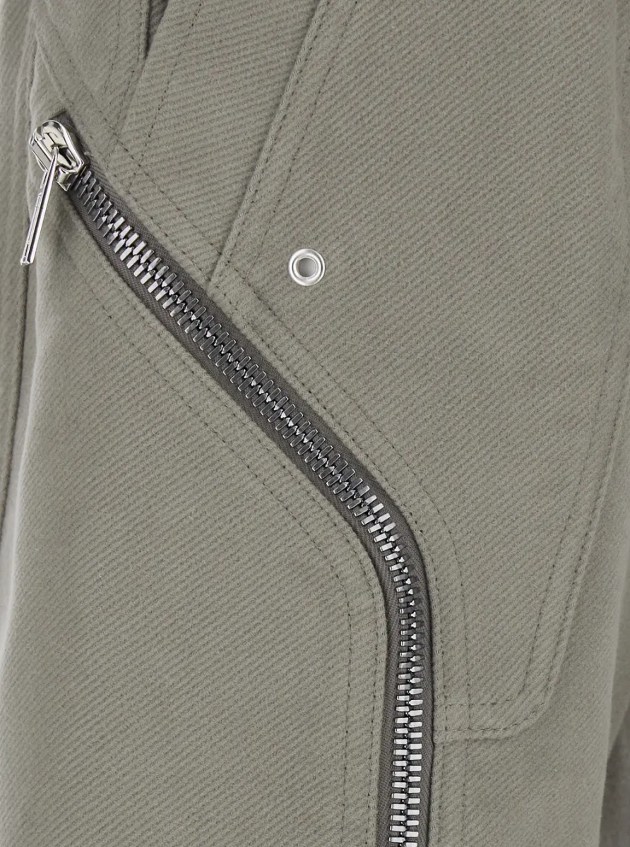 Pantaloni 'Heizer' Grey Pants with side zip cargo pockets in cotton for men - Img 3