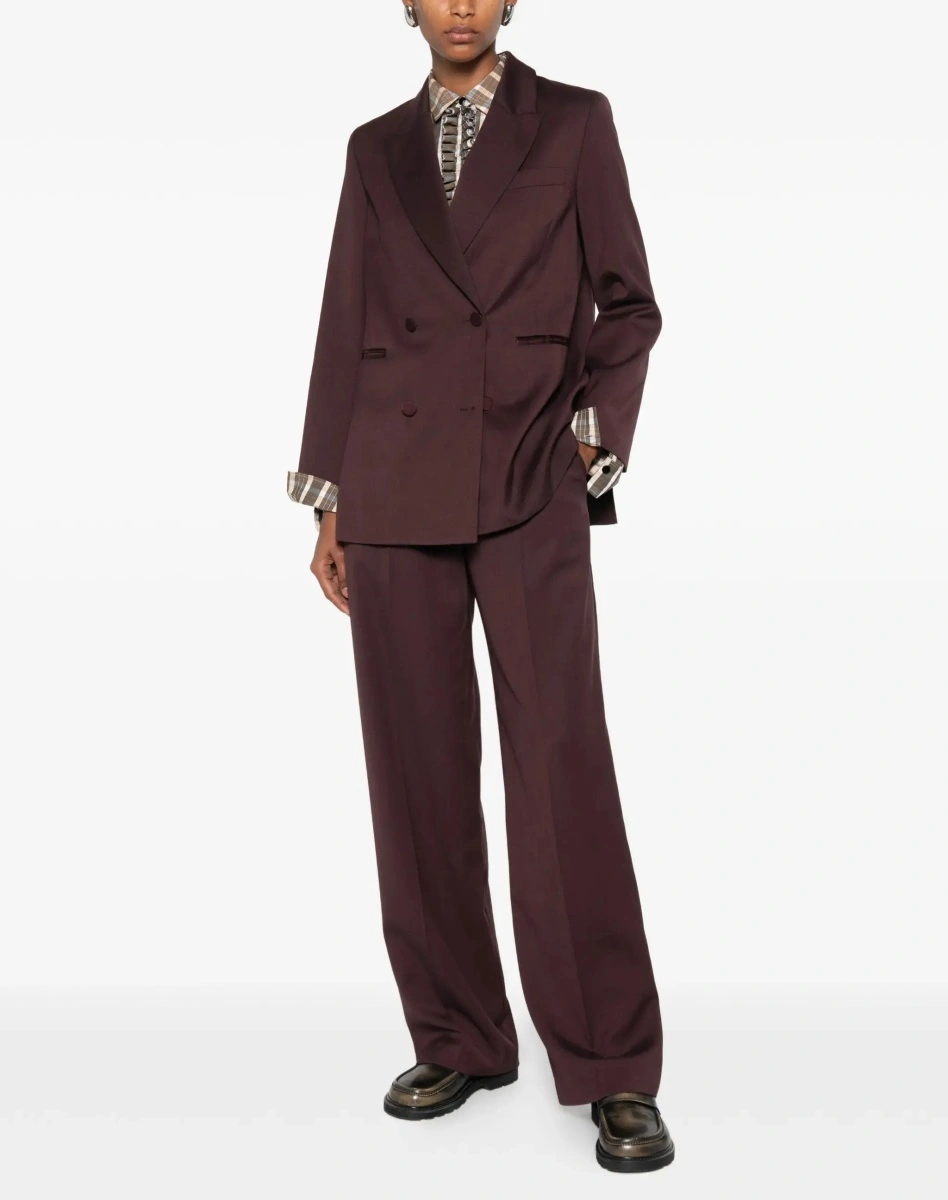 Pantaloni High waisted grain de poudre Pants - Img 4