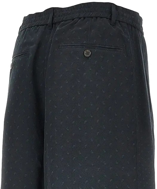 Pantaloni Jacquard Paisley fabric shorts - Img 4