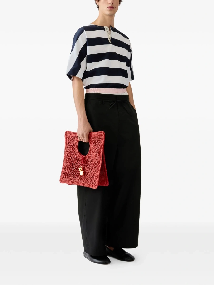 Pantaloni JACQUEMUS negri din bumbac - Img 5