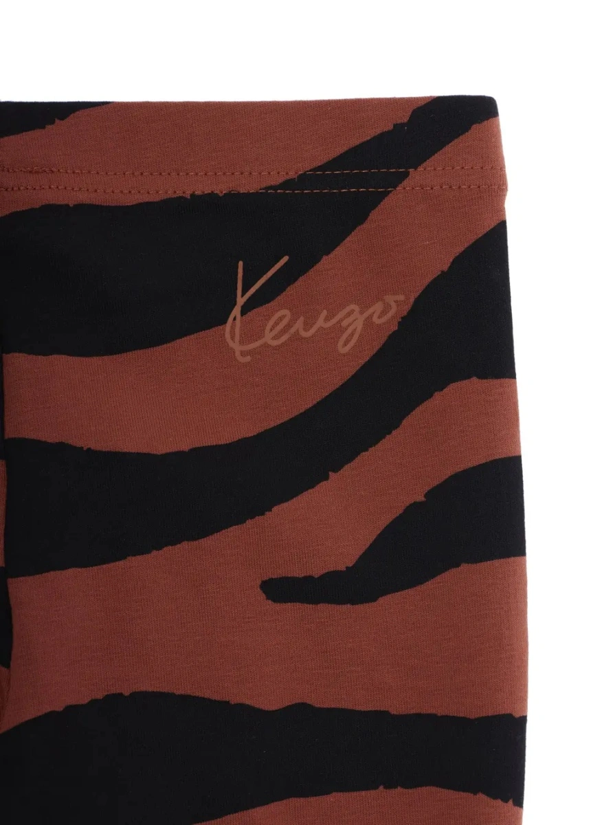 Pantaloni Kenzo maro din bumbac - Img 3